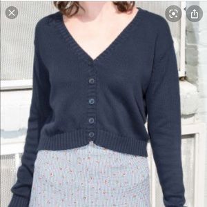 Brandy Melville crop button cardigan